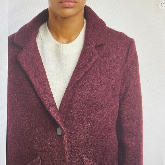 Marc New York Paige coat in pressed boucle wool blend, size 14 - Picture 4 of 16